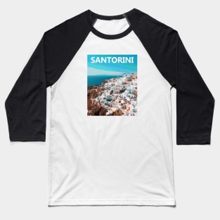 Santorini Baseball T-Shirt